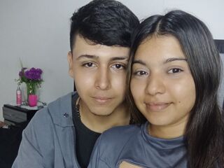 AnthonellaJustin - LiveJasmin Teen Blowjob Cumshot Couple 